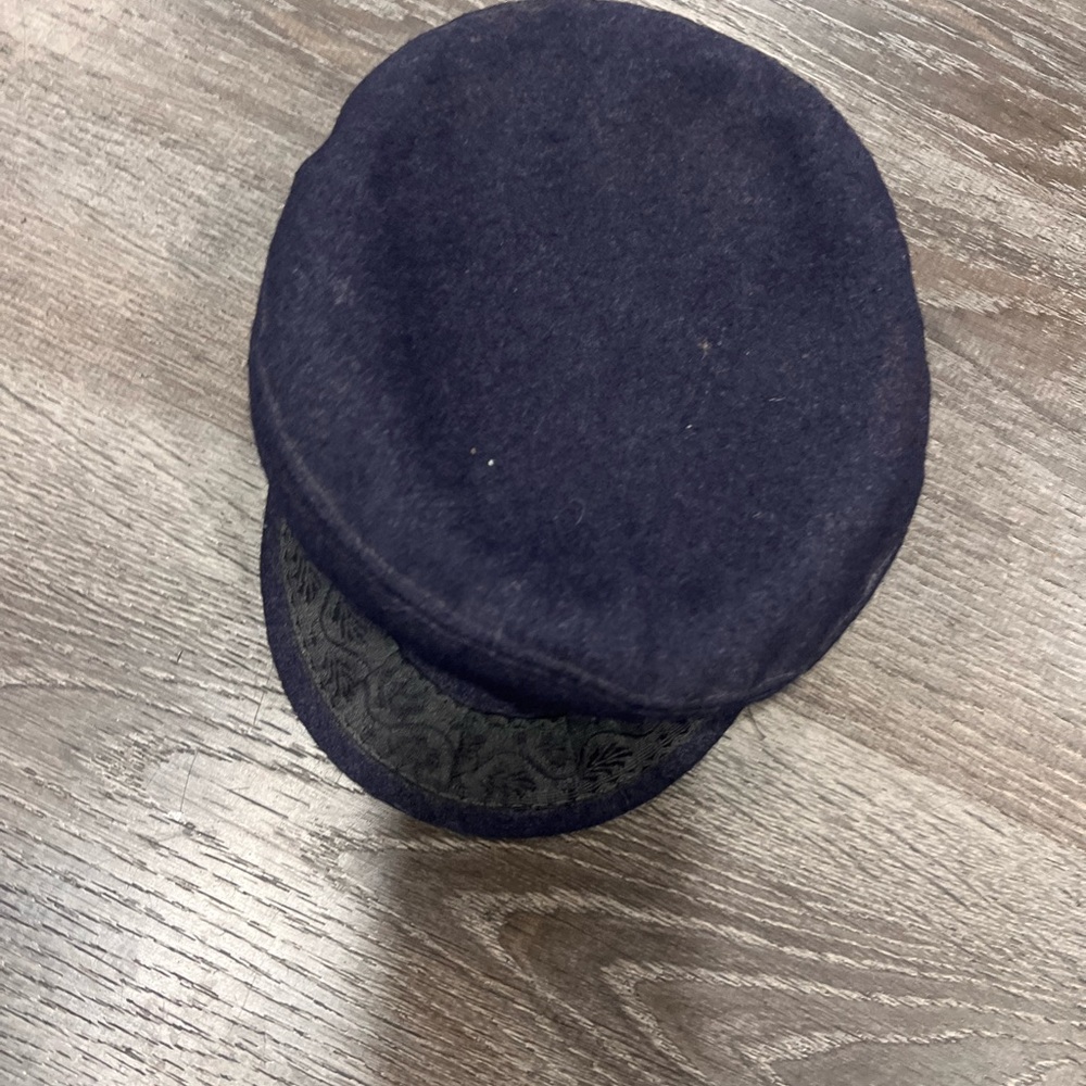 Navy Blue Newsboy Cap